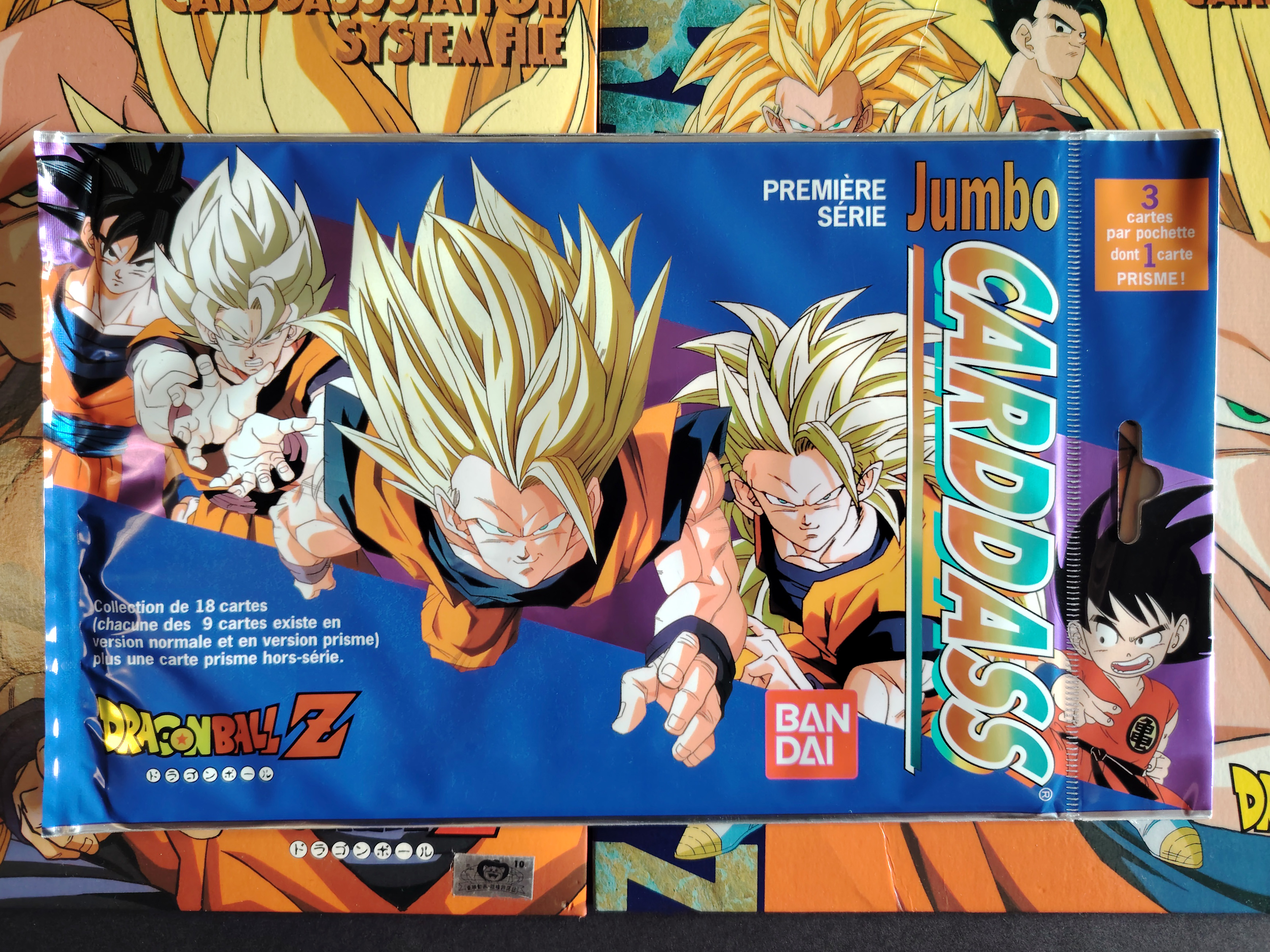 Sealed Dragon Ball Z Jumbo Carddass French booster pack (1996)