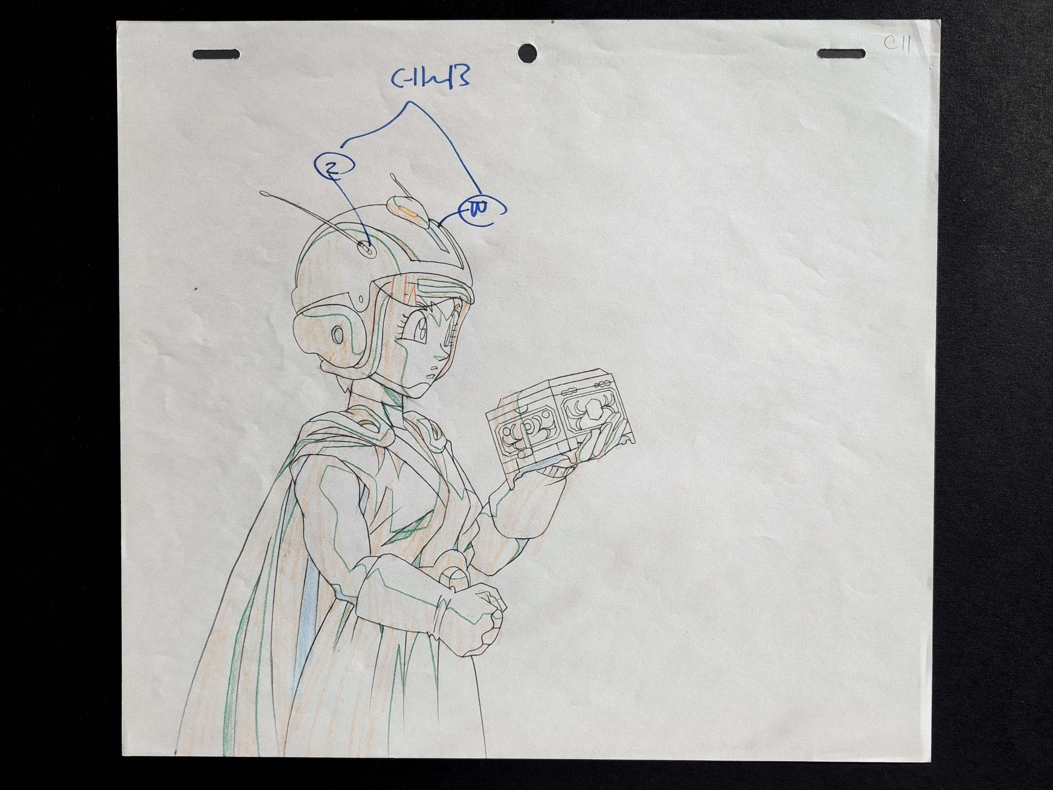 DOUGA original de Videl en tenue de Great Saiyaman 2 - film 13 de DRAGON BALL Z (1995)