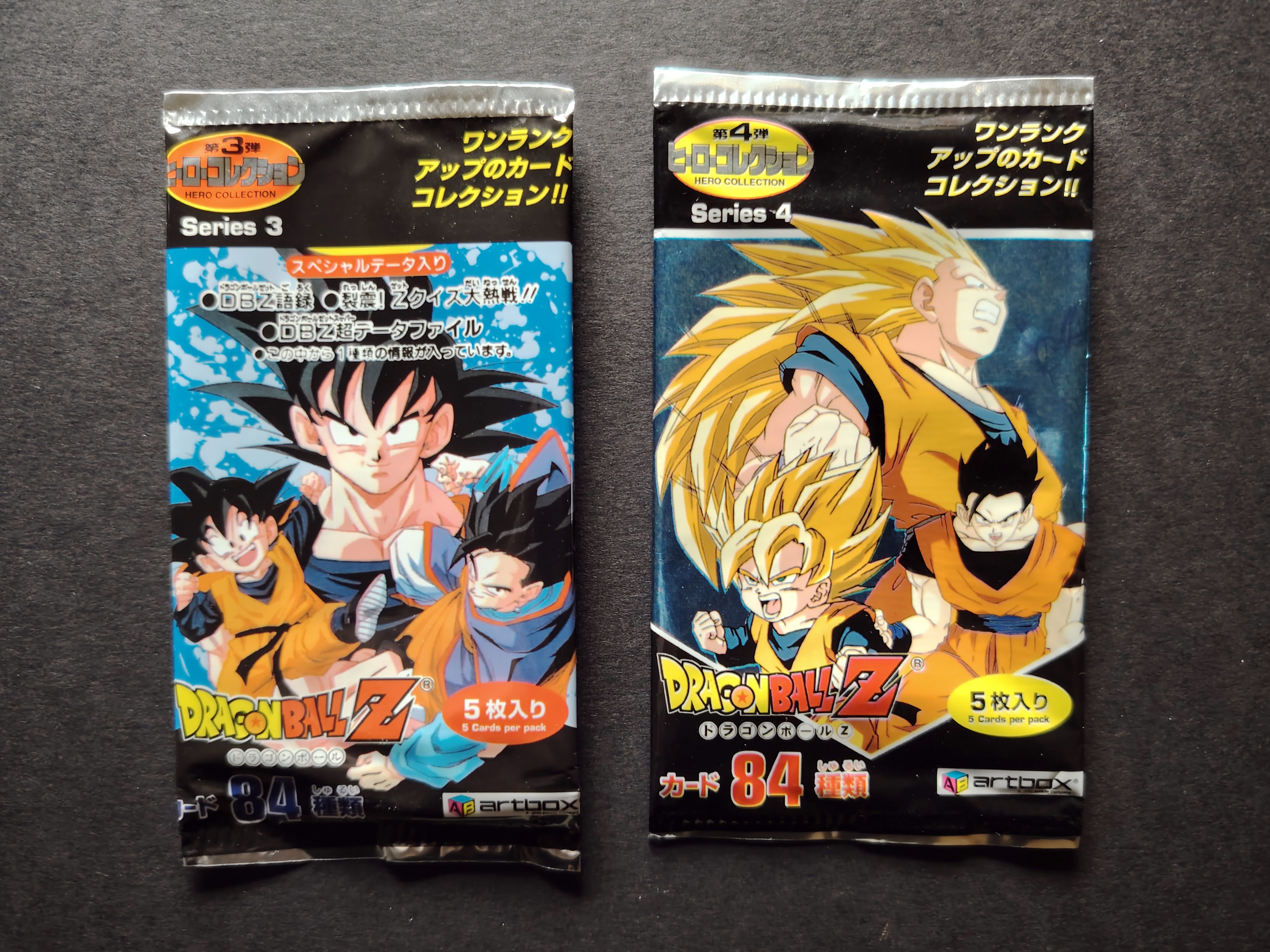 Set of 2 sealed Hero Collection part 3 (2001) and 4 (2002) boosters