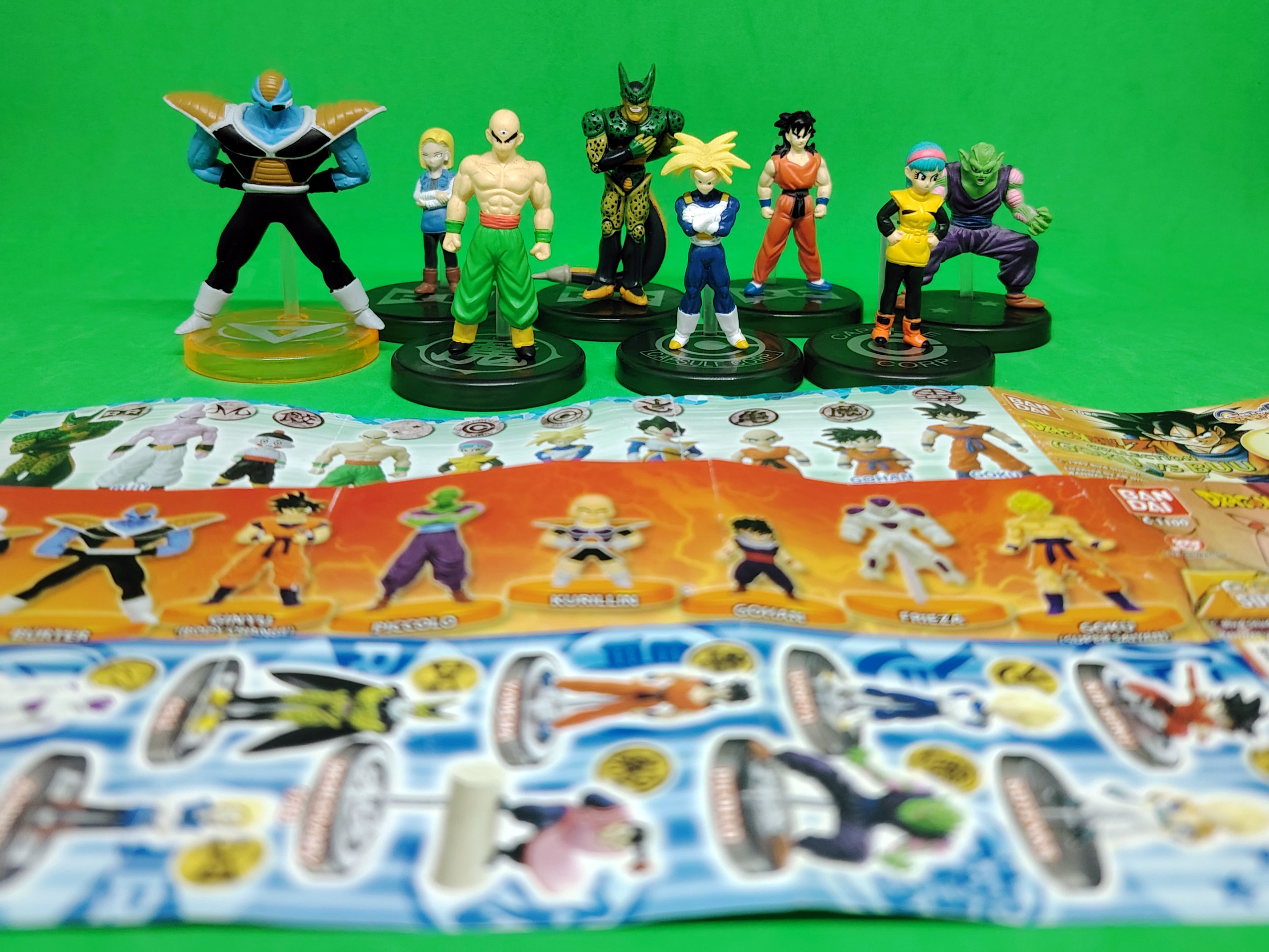Set of 8 Dragon Ball Z Gashapons Collection Bandai (2005-2009)