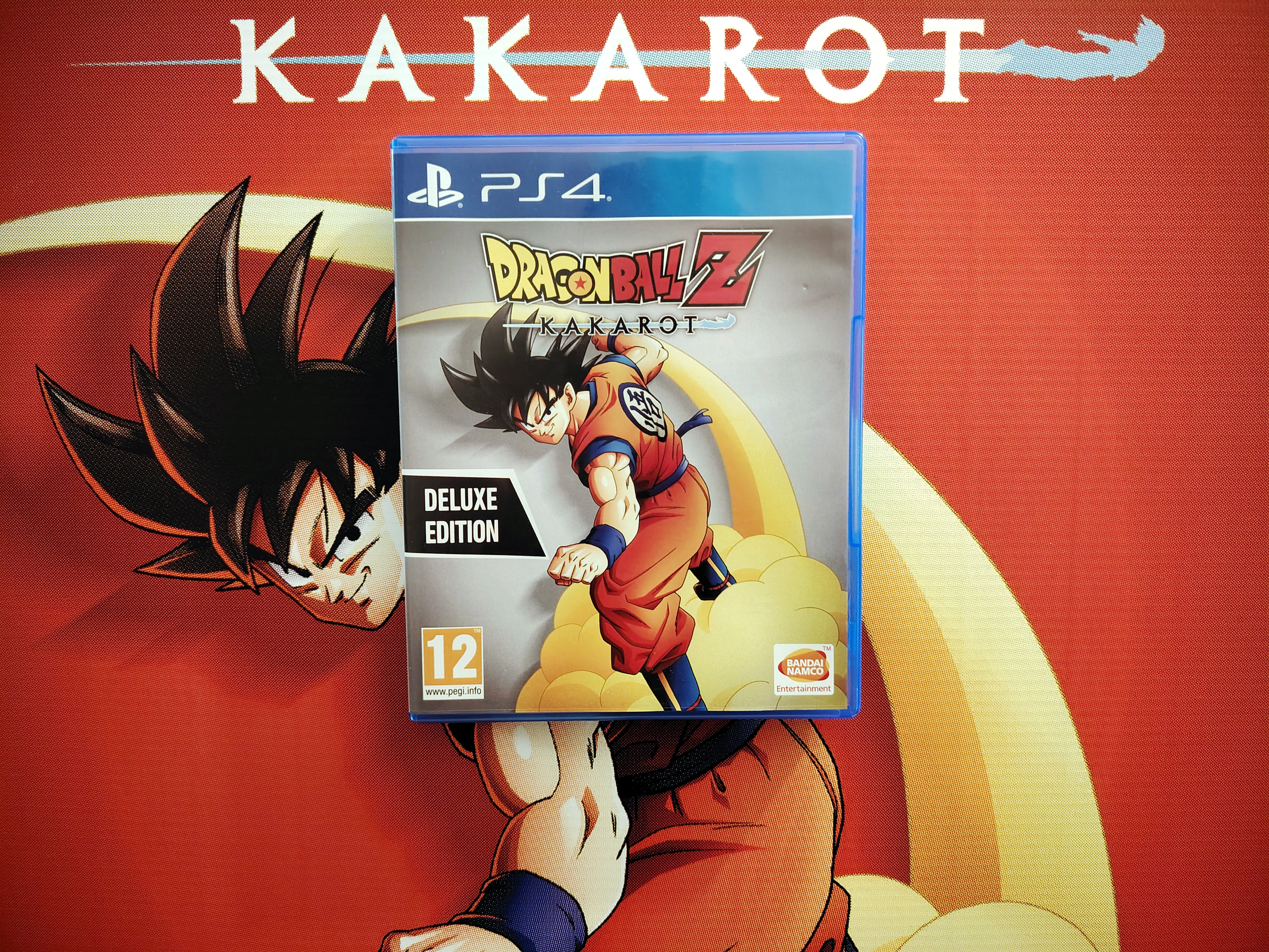 Dragon Ball Z Kakarot Micromania promotional standee  (170cm x 45cm) + Kakarot (PS4) video game (2020)
