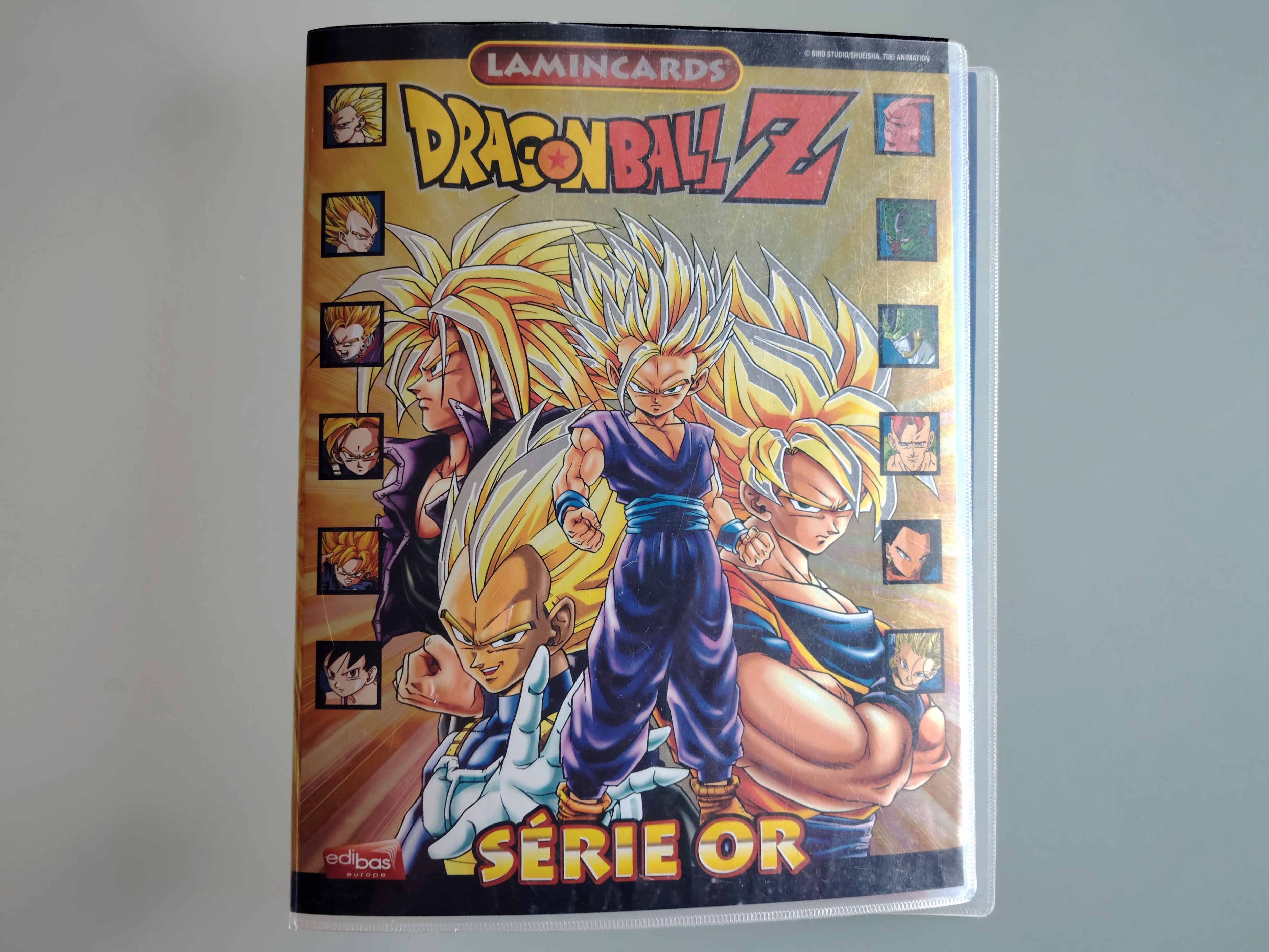 Set of 62 Dragon Ball Z Lamincards with binder (2008-2009)