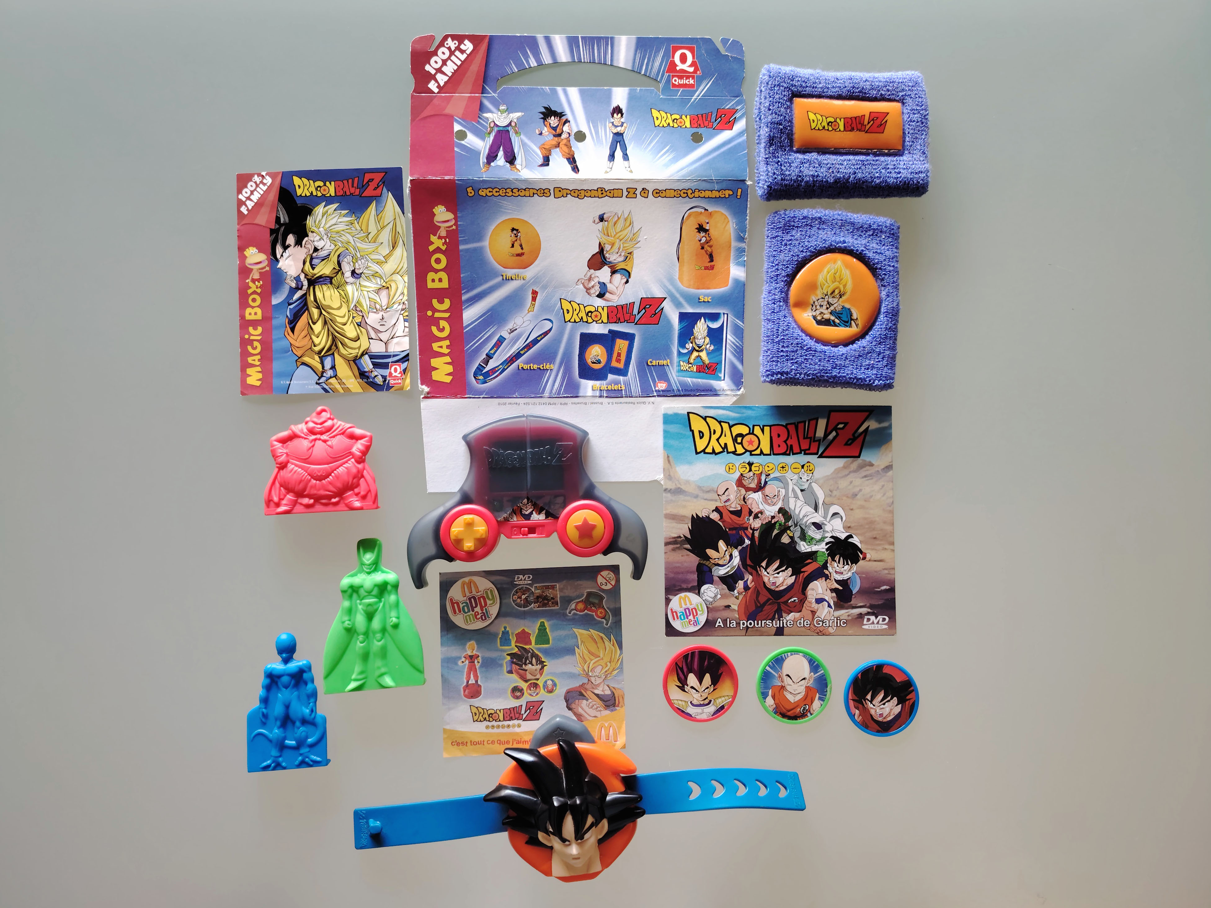 Set of 4Mc Donald's and Quick Dragon Ball Z toys (2006-2010)