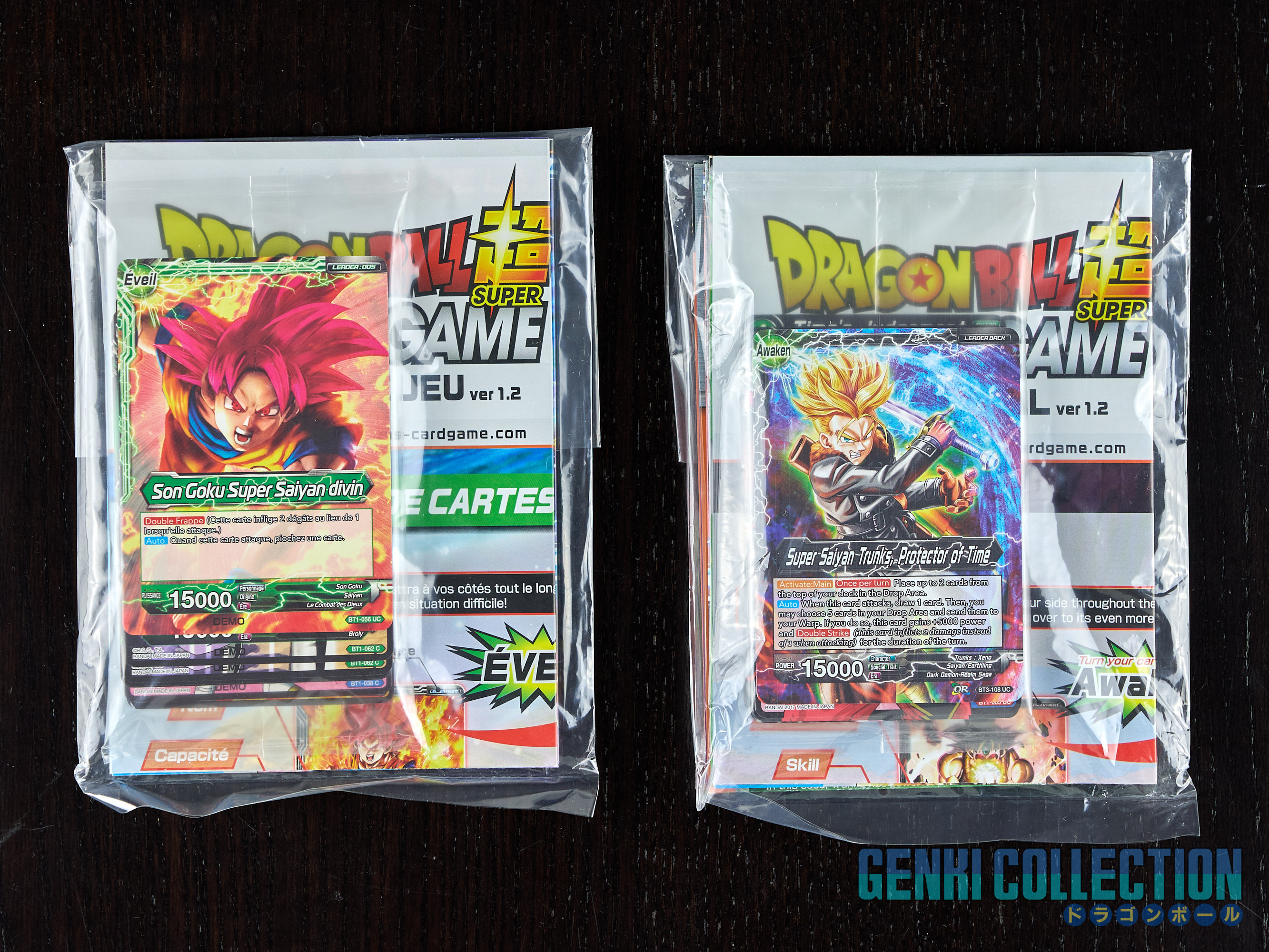 Set of 2 Dragon Ball Card Games Demo Kit BT1 (2017) & BT3 (2018)