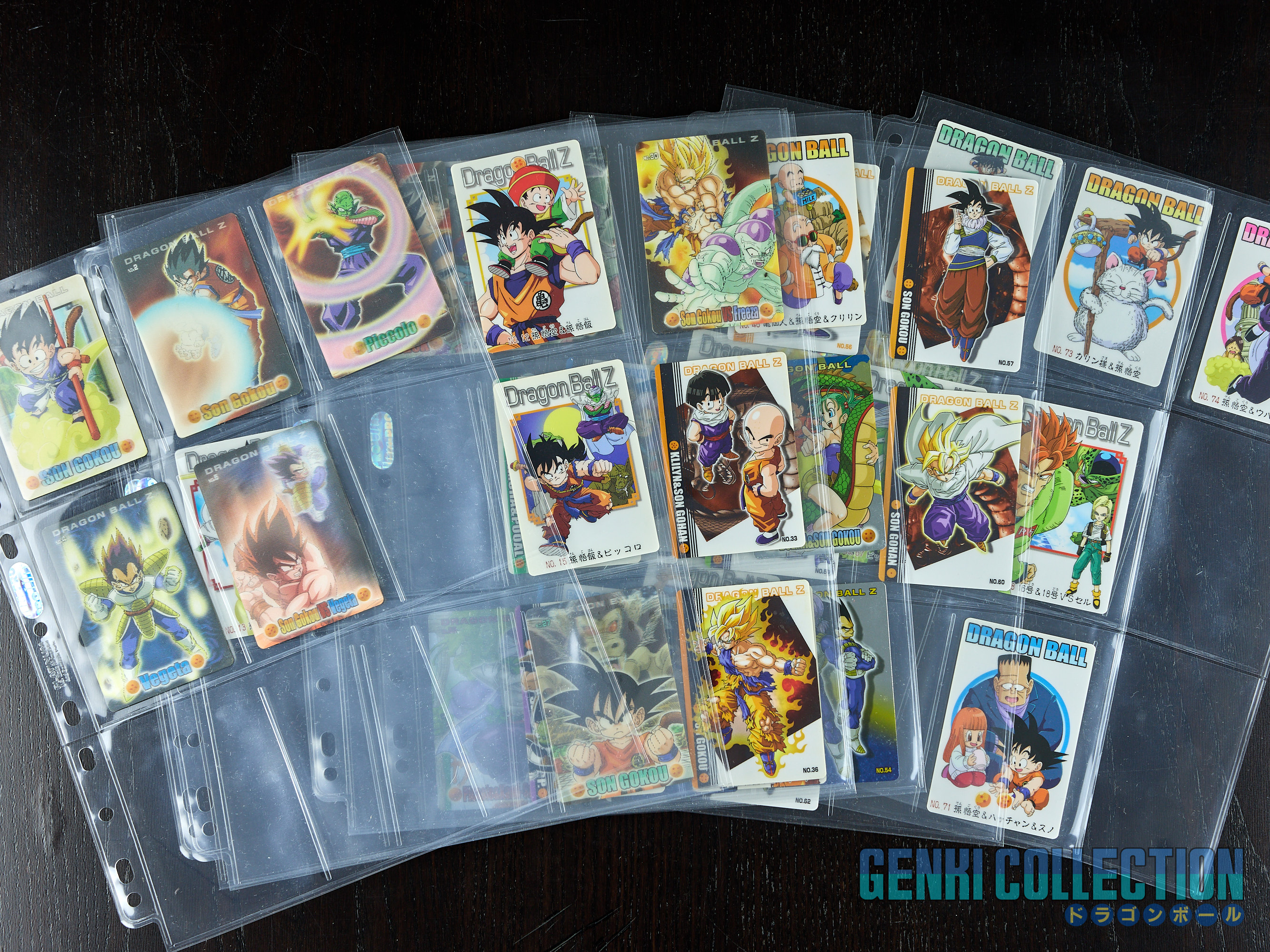 Set of 39 Dragon Ball Z Gumica cards part 1 to 3 (2003-2004)