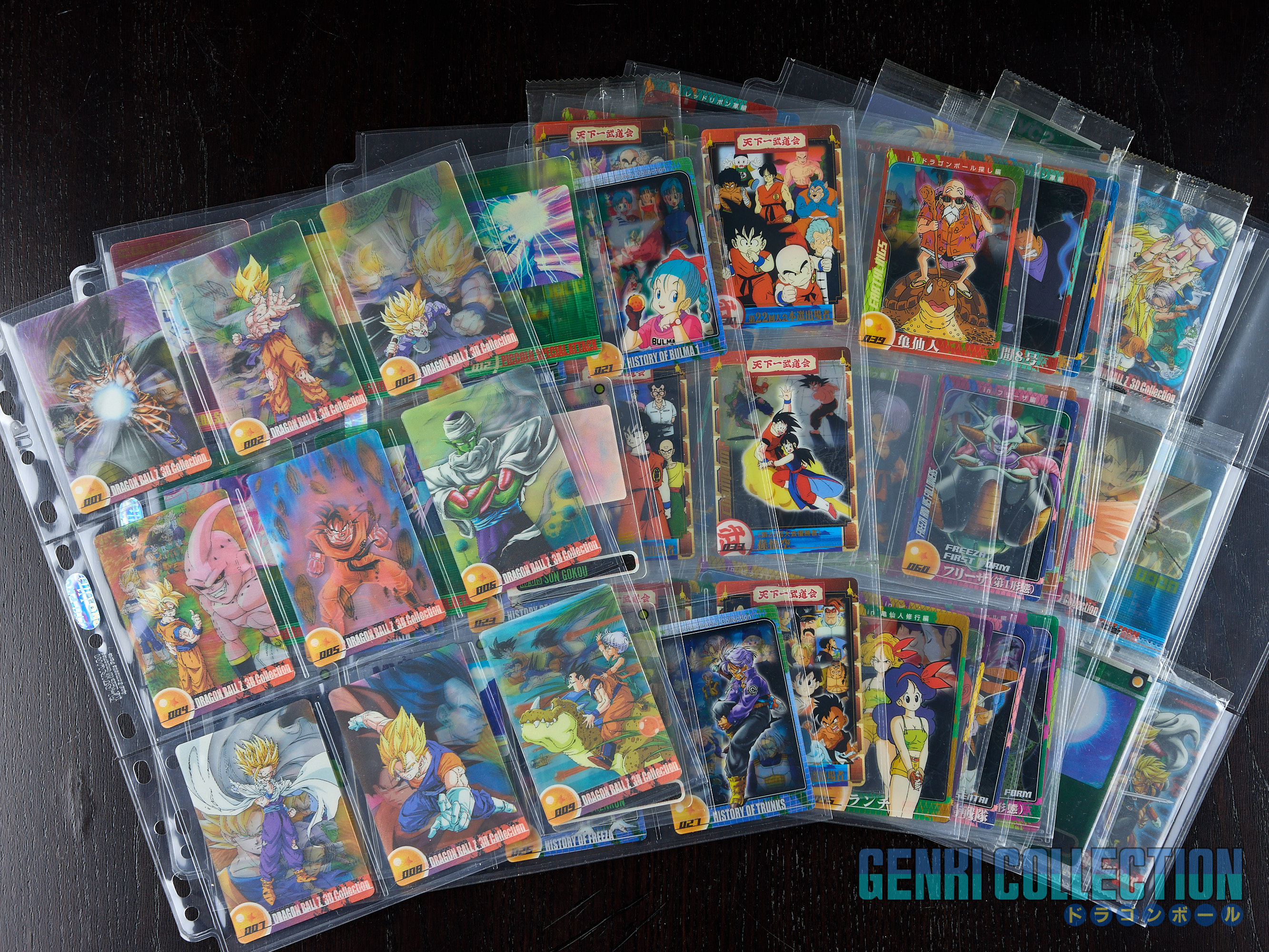 Set of 66 Dragon Ball Z Morinaga Waffers Cards Part 1 & 2 + SP 164 (2004)